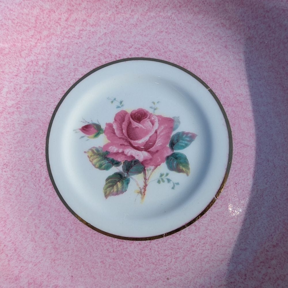PARAGON Double Warrent Tea Cup With A Floating Pink Cabbage Rose - Picture 5 of 12